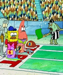 Gary Racing Spongebob Art Diamond Painting