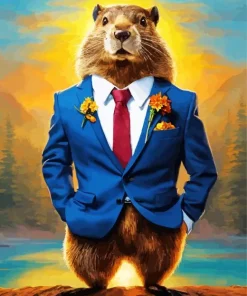 Gentleman Beaver Diamond Painting