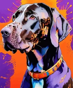 Splatter German Pointer Diamond Painting