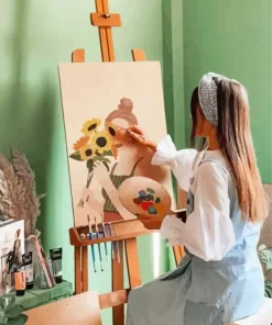Lady Painting Diamond Painting