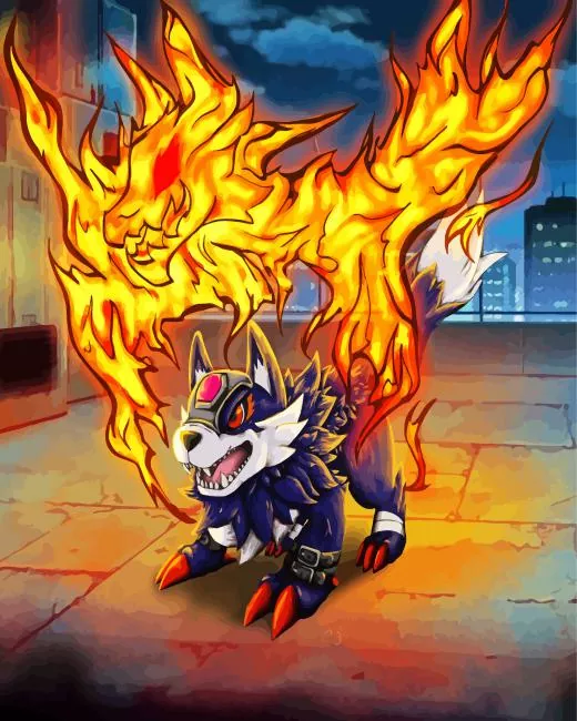 loogamon digimon Diamond Dotz Loogamon Digimon Diamond Painting