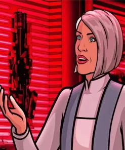 Malory Archer Diamond Painting