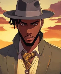 Man With A Hat Diamond Painting