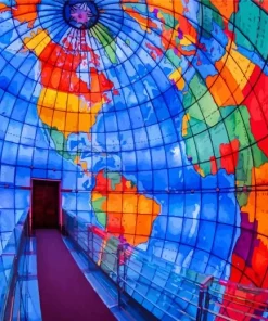 Mapparium Boston Diamond Painting