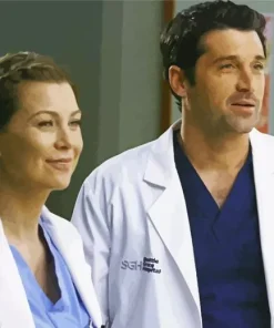 Meredith And Derek Diamond Painting