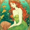 Mermaid Illustration Diamond Painting