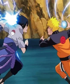 Naruto And Sasuke Art Diamond Painting