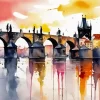 Abstract Charles Bridge Diamond Painting