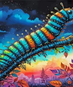 Aesthetic Caterpillar Diamond Painting