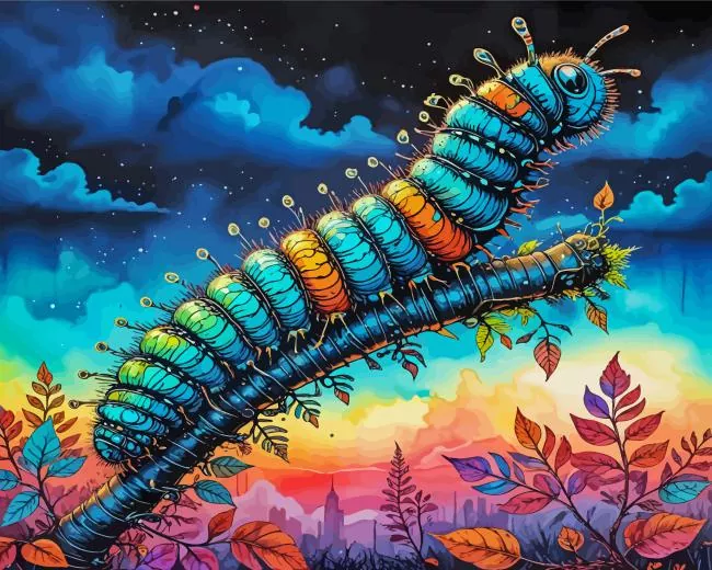 Aesthetic caterpillar Diamond Paintings Aesthetic Caterpillar Diamond Painting