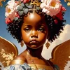 African Cherub Girl Diamond Painting