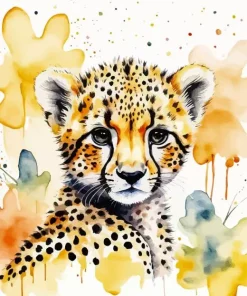 Baby Cheetah Art Diamond Painting