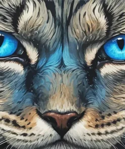 Blue Cat Eyes Diamond Painting