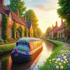 Canal Boat Diamond Painting