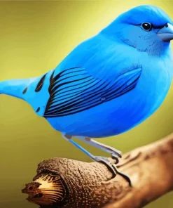 Canary Blue Bird Diamond Painting