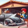 Cartoon Car Wash Diamond Painting