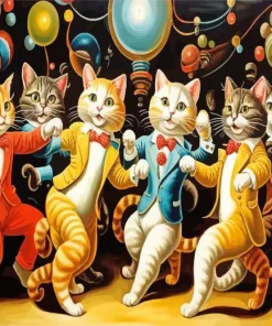 Cats Dancing Diamond Painting