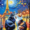 Cats In Paris Diamond Painting