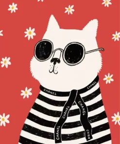 Chanel Cat Diamond Painting