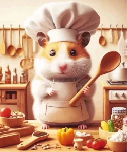 Chef Mouse Diamond Painting