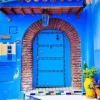 Chefchaouen City Door Diamond Painting