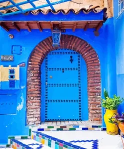 Chefchaouen City Door Diamond Painting