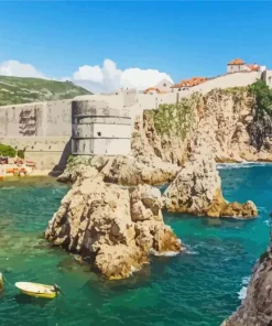 Dubrovnik City Walls Diamond Painting