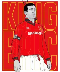 Eric Cantona Manchester United Poster Diamond Painting