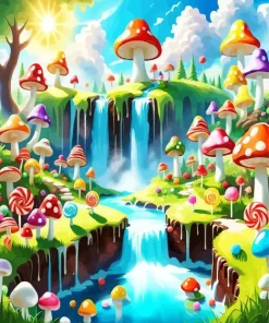Fantasy Candy Dream Land Diamond Painting