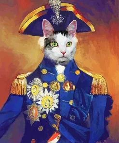 General Cat Art Diamond Painting