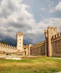Italy Carrara Castle Diamond Painting