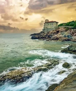 Livorno Boccale Castle Diamond Painting