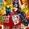 Merry Christmas Catwoman Diamond Painting