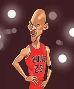 Michael Jordan Caricature Diamond Painting