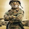 Military Cat Diamond Painting