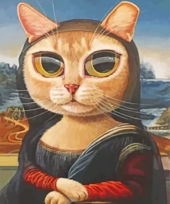 Mona Lisa Cat Diamond Painting