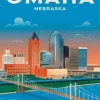 Nebraska Omaha Travel Poster Diamond Painting