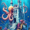 Octopus Castle Under The Sea Diamond Painting