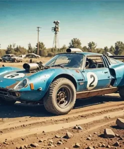Old Race Car Diamond Painting
