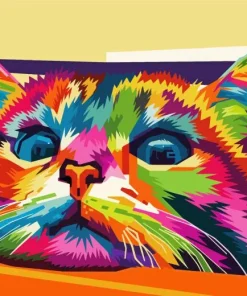 Pop Art Cat Diamond Painting