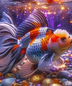 Ranchu Goldfish Diamond Painting