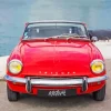 Red 1970 Triumph Spitfire Diamond Painting