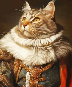Renaissance Cat Diamond Painting