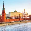 The Moscow Kremlin In Winter Diamond Painting