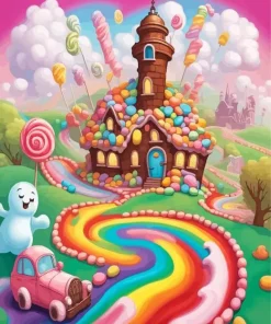 The Candy House Diamond Painting