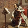 Victorian Cello Player Diamond Painting