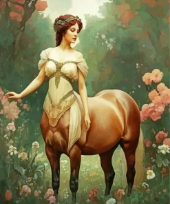 Vintage Female Centaur Diamond Painting