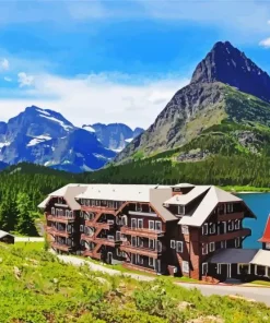 Aesthetic Glacier County Montana Art Diamond Painting