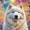 Aesthetic Samoyed Art Diamond Painting