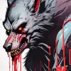 Aesthetic Scary Werewolf Art Diamond Painting
